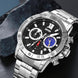 Analog Watch for Men with Silver Stainless Steel Strap and Round Dial for Casual & Formal Wear