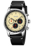 Analog Watch for Men with Black Belge Leather Strap and Round Dial for Casual & Formal Wear