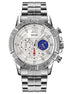 Analog Watch for Men with Silver Stainless Steel Strap and Round Dial for Casual & Formal Wear