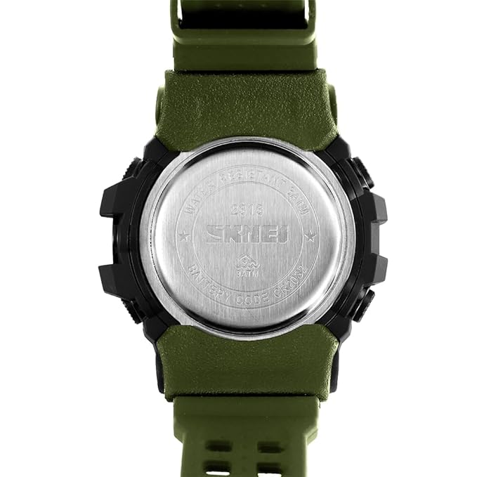 Skmei Digital Black Dial ABS-TPU Case TPU Strap Watch for Men - 2313
