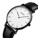 Analog Watch for Men with Black Leather Strap and Round Dial for Casual & Formal Wear