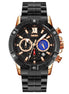 Analog Watch for Men with Black Stainless Steel Strap and Round Dial for Casual & Formal Wear