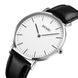 Analog Watch for Men with Black Leather Strap and Round Dial for Casual & Formal Wear