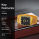 Analog Watch for Men with Gold Black Stainless Steel Strap and Round Dial for Casual & Formal Wear