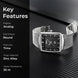 Analog Watch for Men with Silver Black Stainless Steel Strap and Round Dial for Casual & Formal Wear