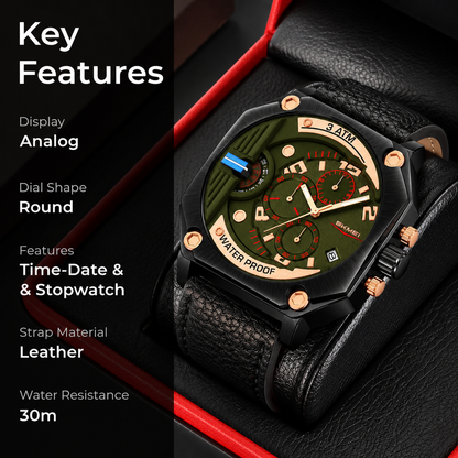 Multi Dial Analog Wrist Watch for men