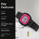 Digital Watch for Kids with Black Silicone Strap and Round Dial for Casual & Formal Wear