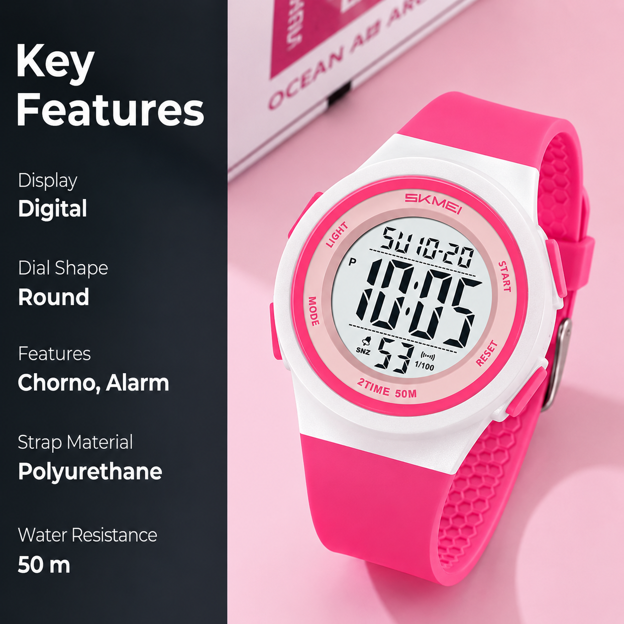 Digital Sports Watch for Kids with Comfortable Strap