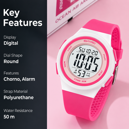 Digital Sports Watch for Kids with Comfortable Strap