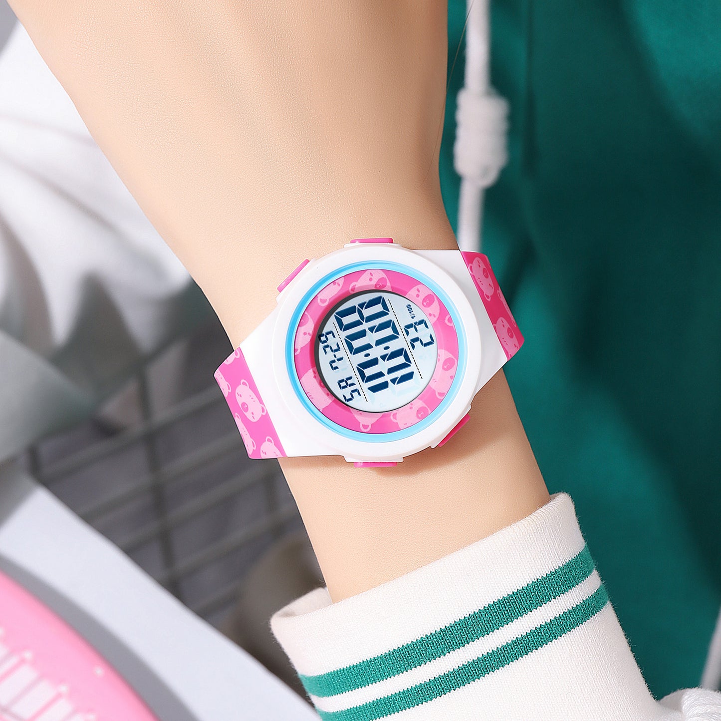 Skmei Digital Dial TPU Strap Watch for Kids - 2286