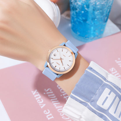 Skmei Quartz Analog Dial Silica Gel Strap Watch for Women - 2319