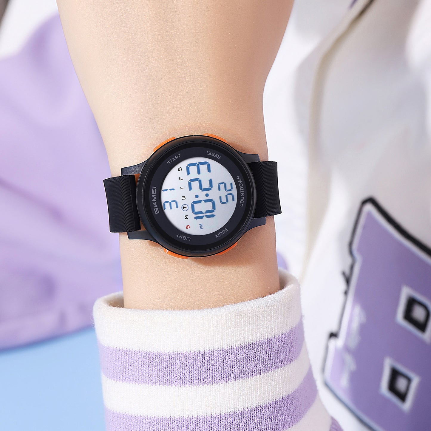 Skmei Digital Dial Silica Gel Strap Watch for Kids - 2427