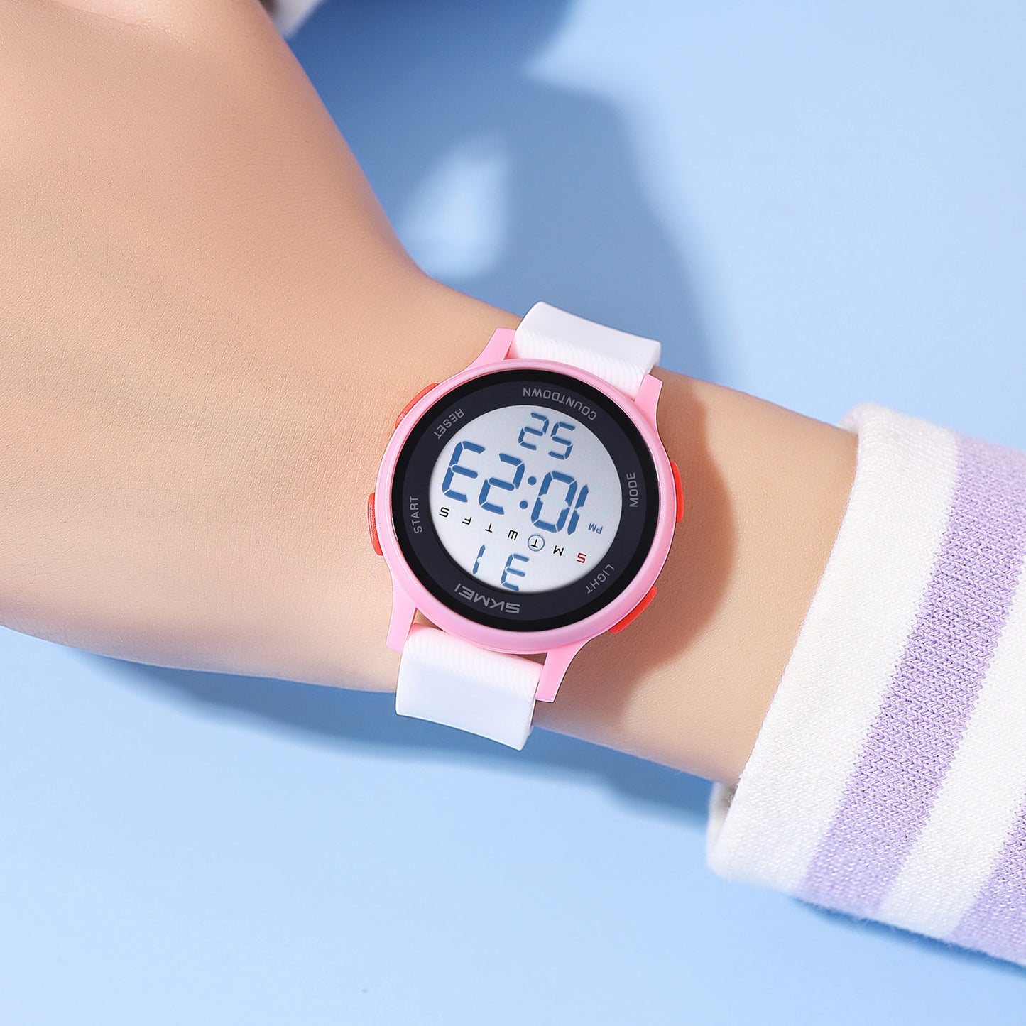 Skmei Digital Dial Silica Gel Strap Watch for Kids - 2427