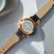 Analog Watch for Women with Gold Mesh Leather Strap and Round Dial for Casual & Formal Wear