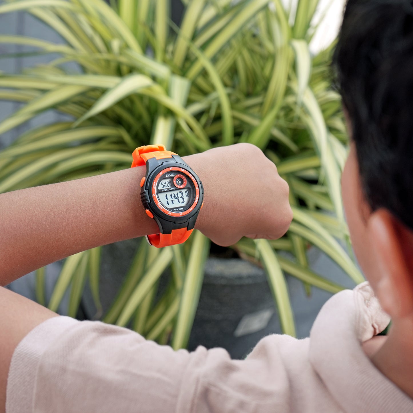 Skmei Digital Dial ABS Black Case Rubber Strap Watch for Kids - 2280