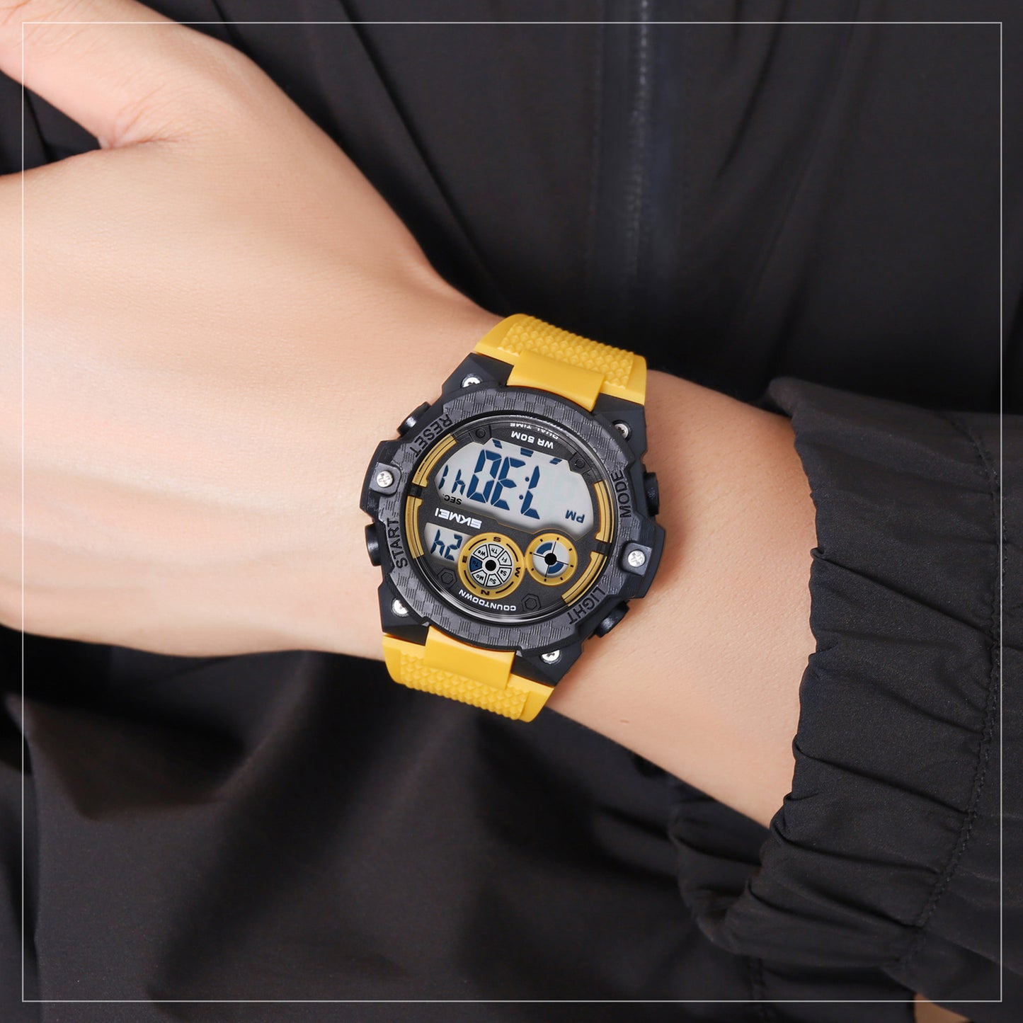 Skmei Digital Dial TPU Strap Watch for Men - 2337