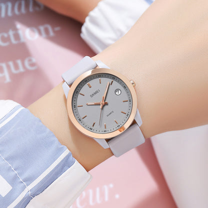 Skmei Quartz Analog Dial Silica Gel Strap Watch for Women - 2319