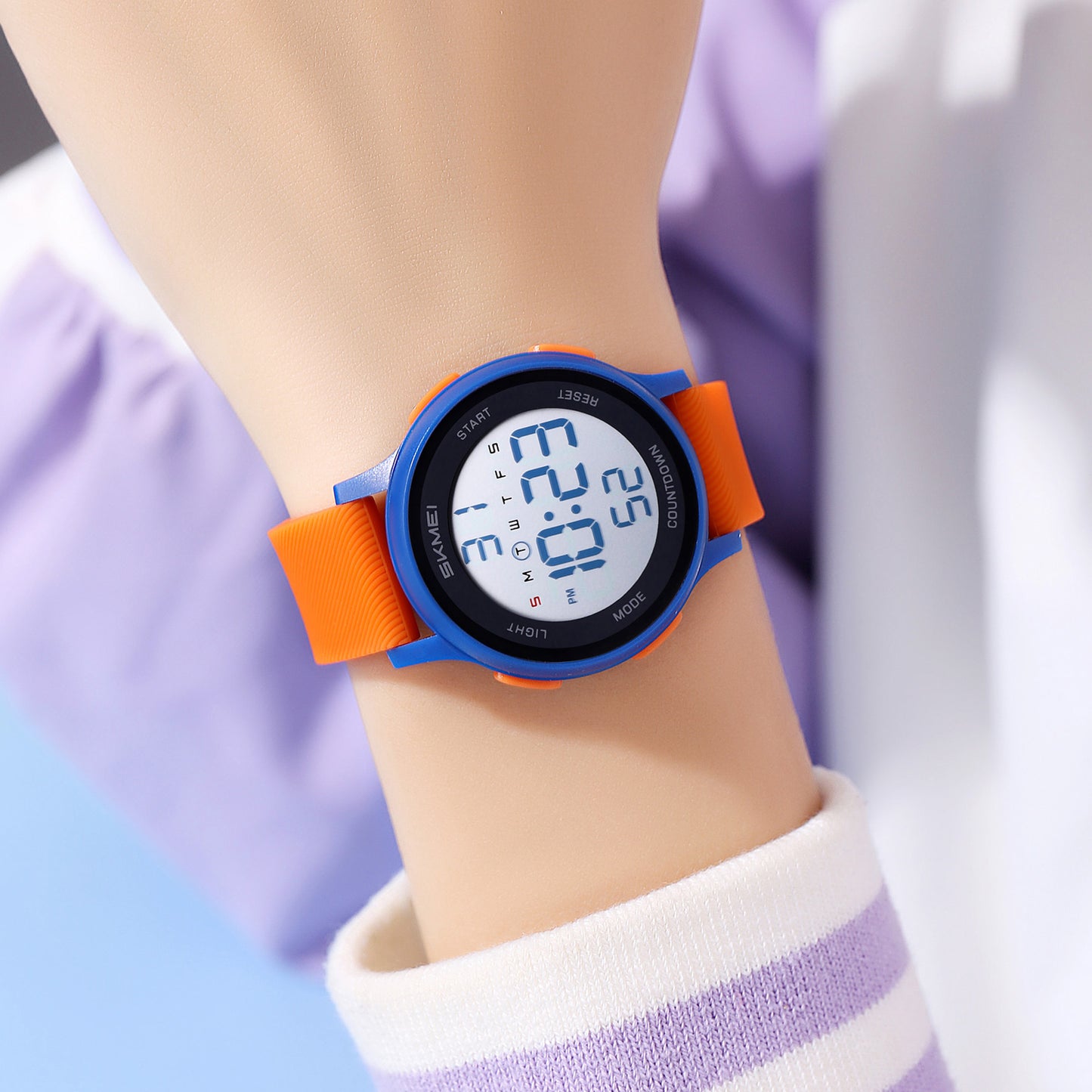 Skmei Digital Dial Silica Gel Strap Watch for Kids - 2427