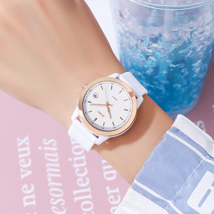 Skmei Quartz Analog Dial Silica Gel Strap Watch for Women - 2319