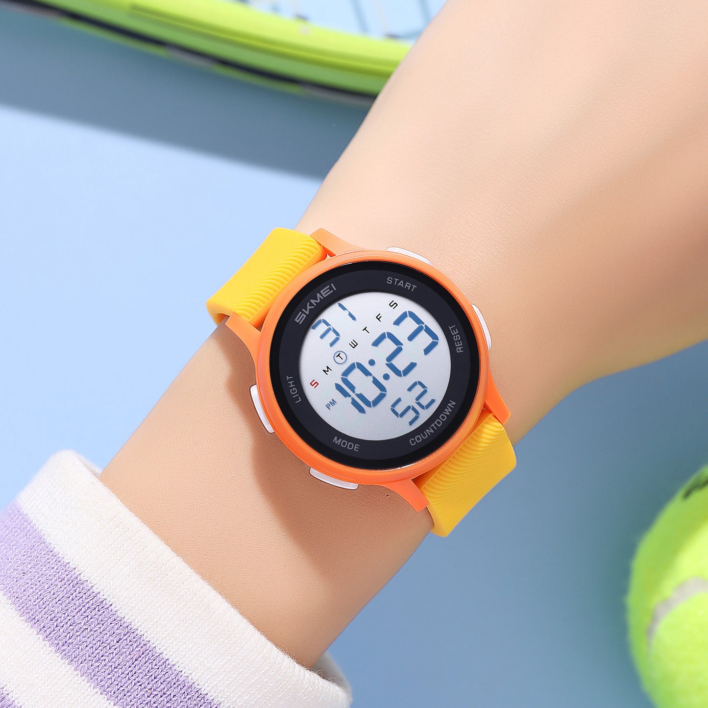 Skmei Digital Dial Silica Gel Strap Watch for Kids - 2427