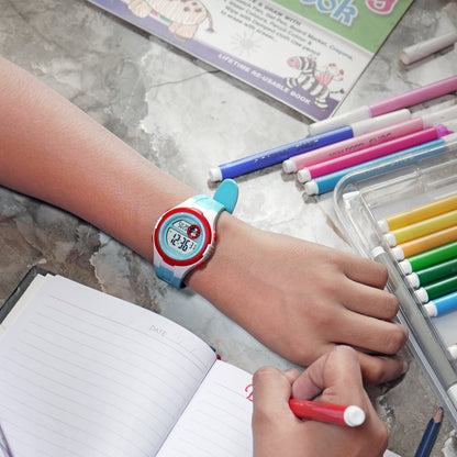 Skmei Digital Dial ABS Black Case Rubber Strap Watch for Kids - 2280