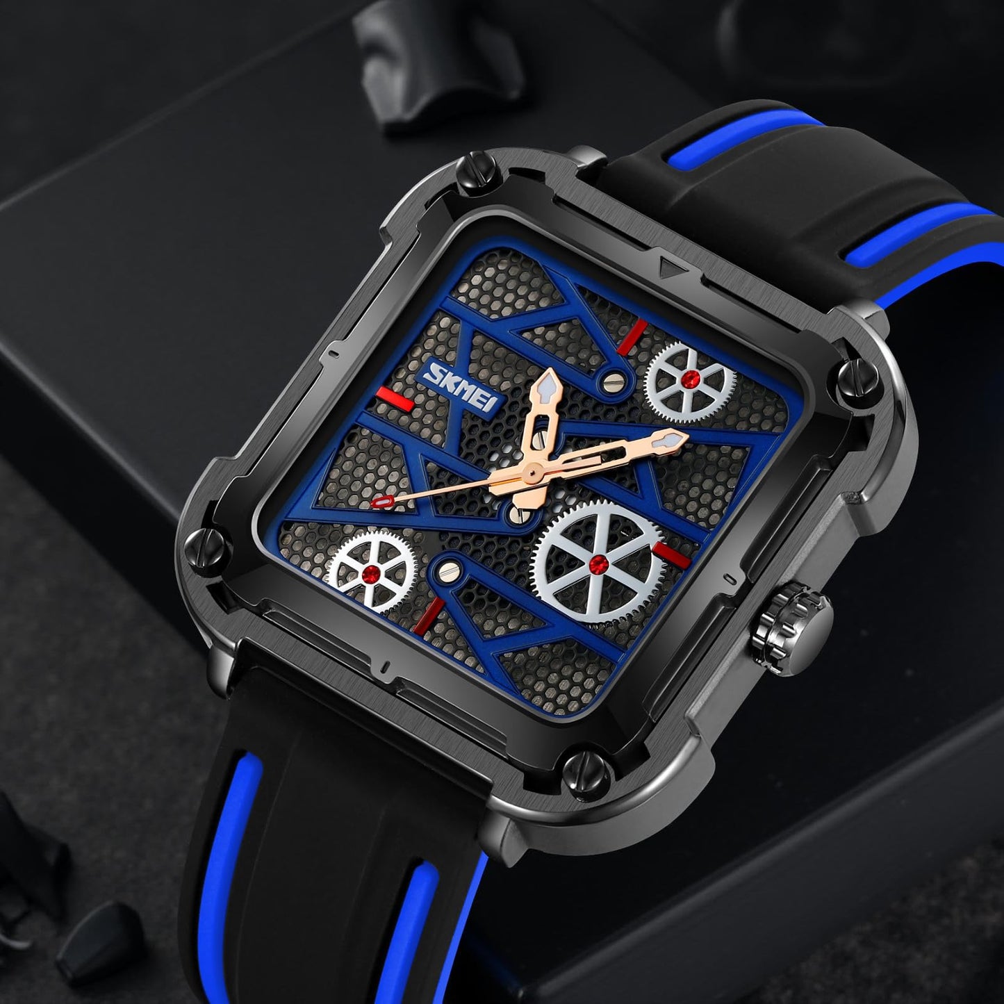 Designer Skeleton Analog Wrist Watch for men