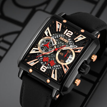Square Dial Analog Wrist Watch for men