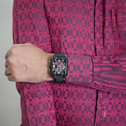 Square Dial Analog Wrist Watch for men