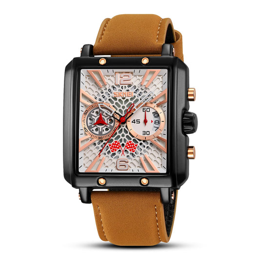 Square Dial Analog Wrist Watch for men