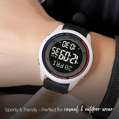 Skmei Digital Black Dial ABS Case TPU Strap Watch for Men - 2348