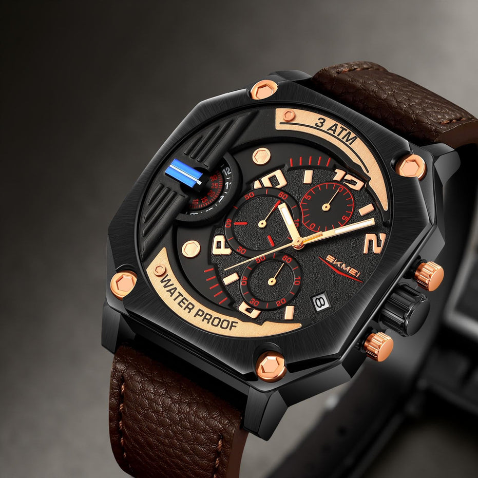 Wrist Watch for Men & Women with Classic Durable Strap and Round Dial for Casual & Formal Wear