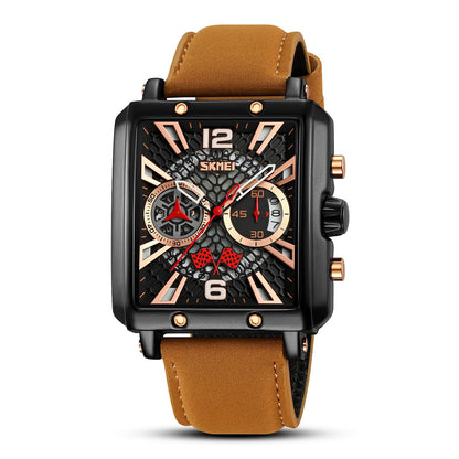 Square Dial Analog Wrist Watch for men