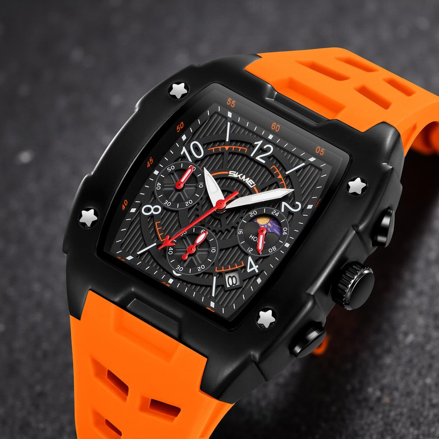 Square Dial Analog Wrist Watch for men