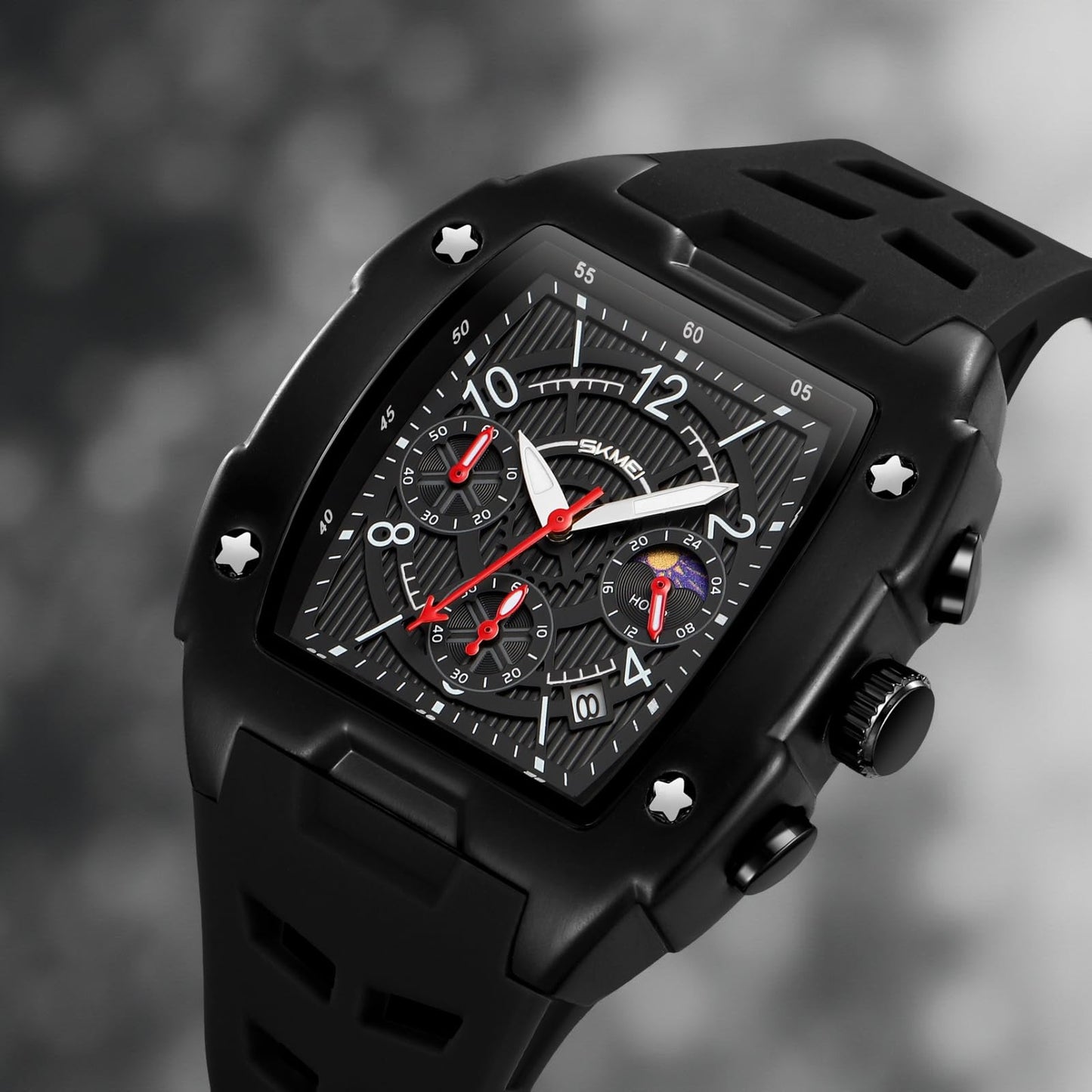 Square Dial Analog Wrist Watch for men
