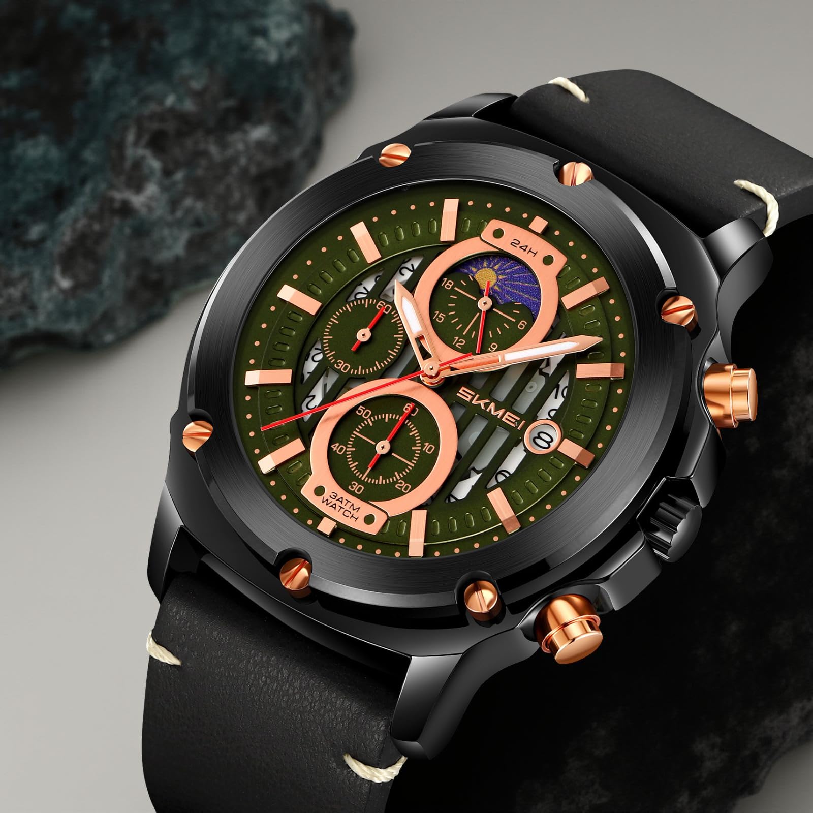Wrist Watch for Men & Women with Classic Durable Strap and Round Dial for Casual & Formal Wear