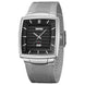 Analog Watch for Men with Silver Black Stainless Steel Strap and Round Dial for Casual & Formal Wear