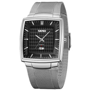Elegant Rectangular Analog Wrist Watch for men