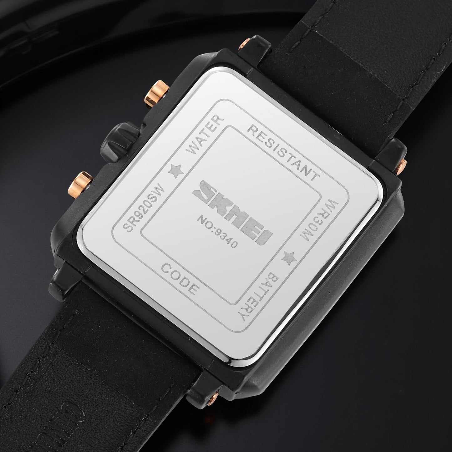 Square Dial Analog Wrist Watch for men