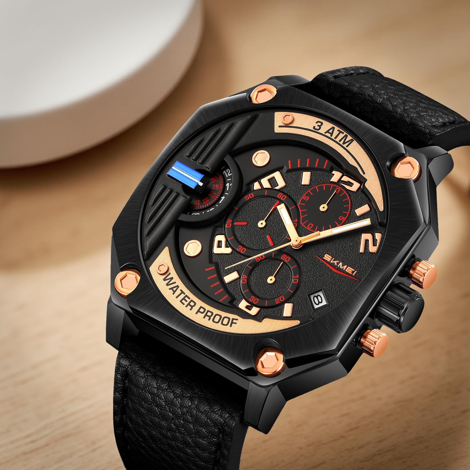 Wrist Watch for Men & Women with Classic Durable Strap and Round Dial for Casual & Formal Wear