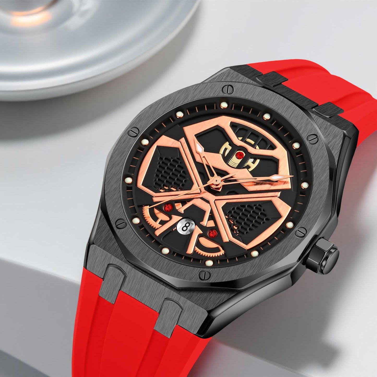 Luxury Skeleton Analog Wrist Watch for men