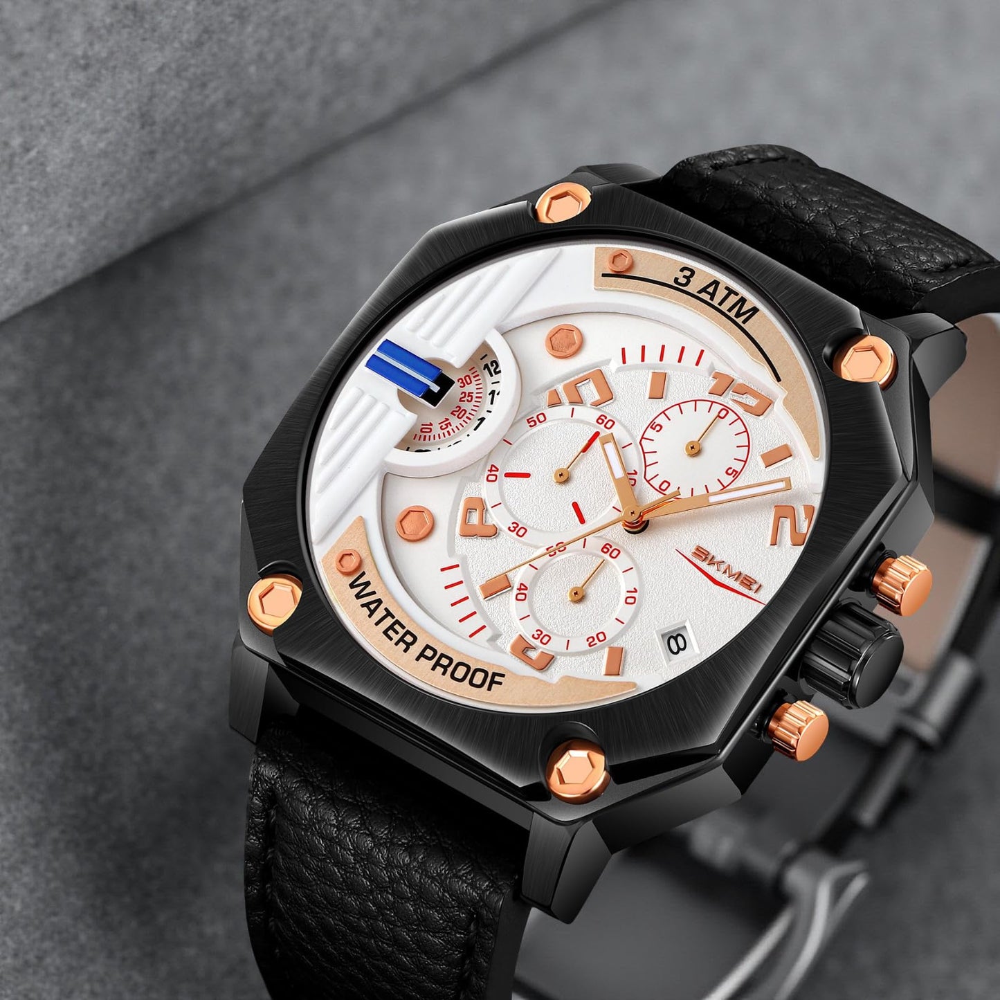 Multi Dial Analog Wrist Watch for men