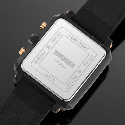 Square Dial Analog Wrist Watch for men