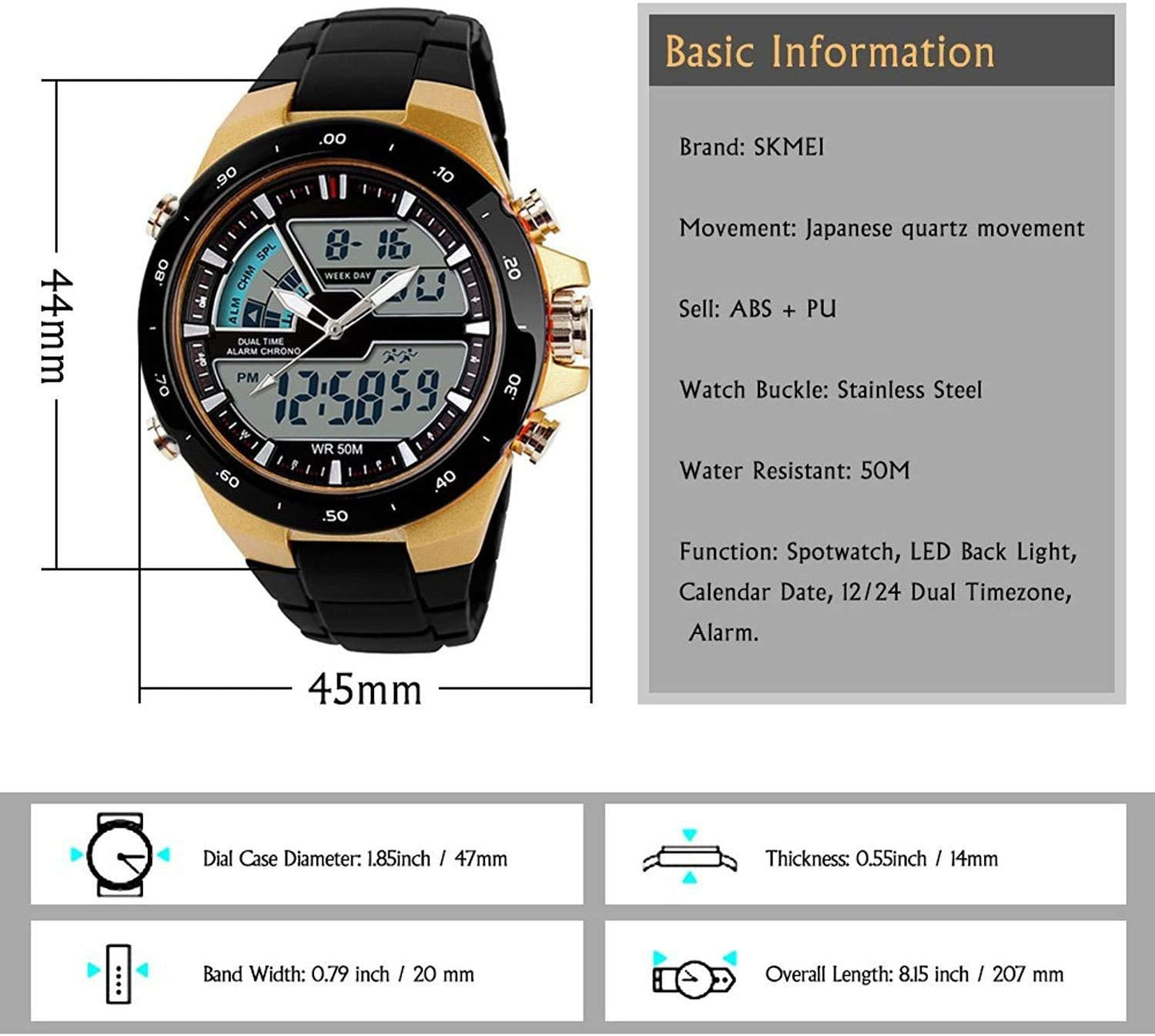 Men's Sports Watches SKMEI - 1016