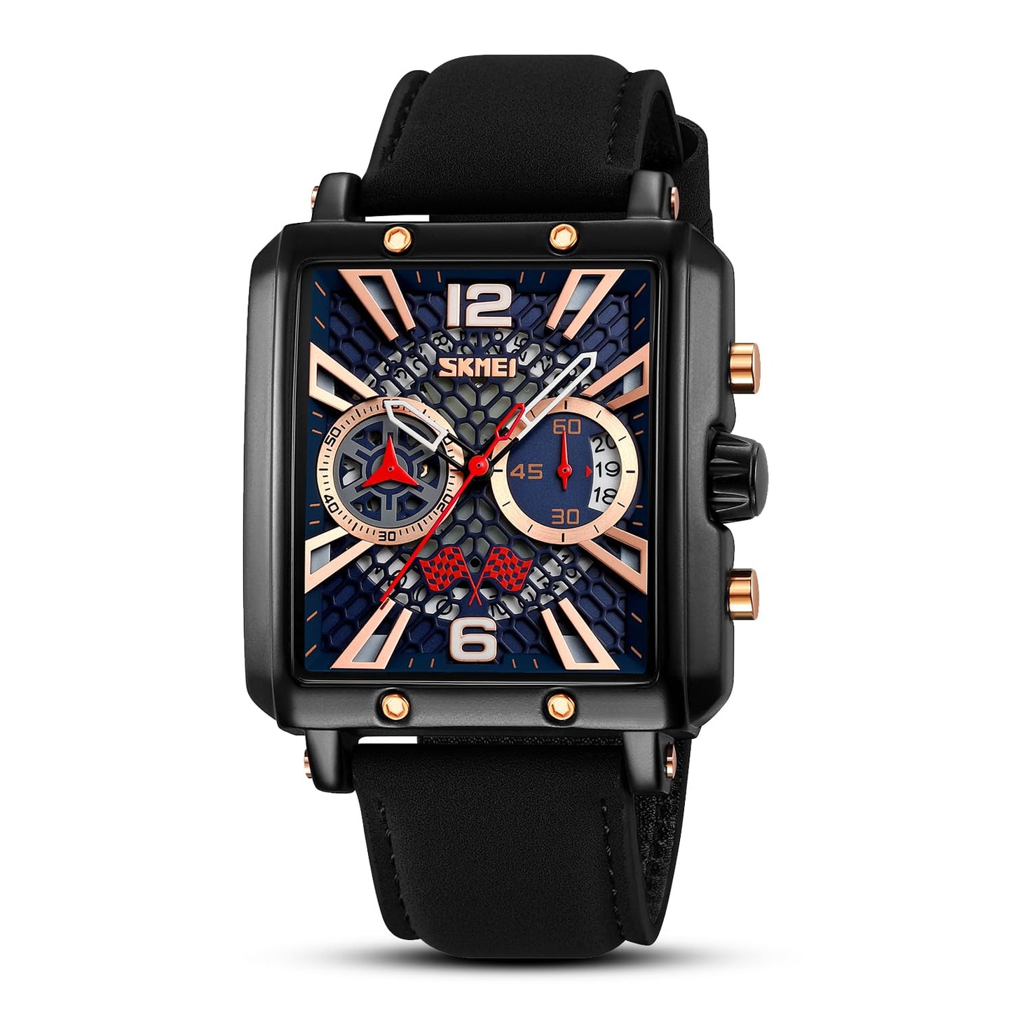 Square Dial Analog Wrist Watch for men