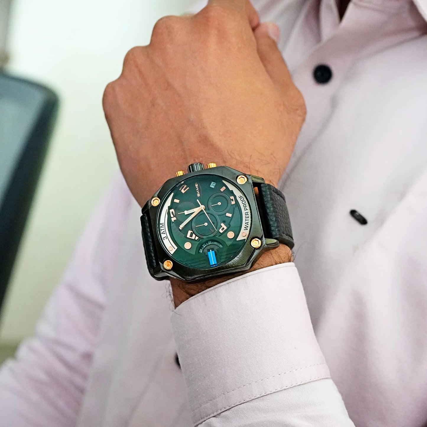 Multi Dial Analog Wrist Watch for men