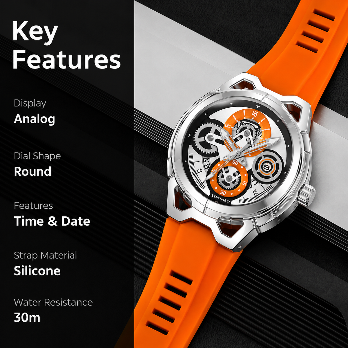 Wrist Watch for Men & Women with Classic Durable Strap and Round Dial for Casual & Formal Wear