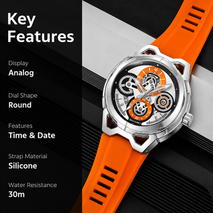 Stylish Analog Wrist Watch with Designer Dial for men