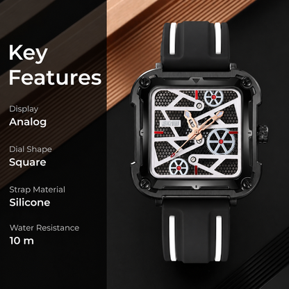 Designer Skeleton Analog Wrist Watch for men
