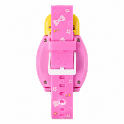 Cute Cartoon Digital Wrist Watch for Kids with Decorative Character Design
