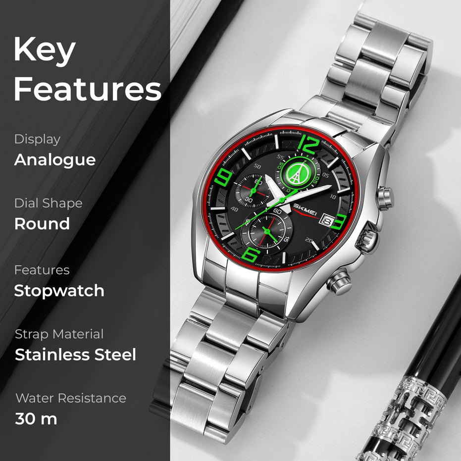 Wrist Watch for Men & Women with Classic Durable Strap and Round Dial for Casual & Formal Wear